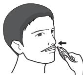 PANASONIC ER-GB40 - ■ Por encima de los labios - 1