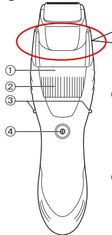 PANASONIC ER-GB40 - Identificatie van de onderdelen - 1