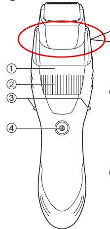 PANASONIC ER-GB40 - Identificación de las partes - 1