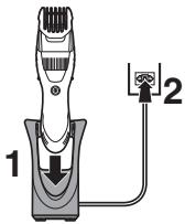 PANASONIC ER-GB40 - Charging the trimmer - 1