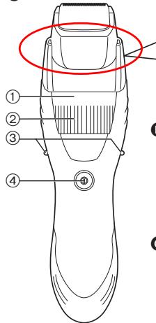 PANASONIC ER-GB40 - Bezeichnung der Bauteile - 1