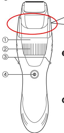 PANASONIC ER-GB40 - Identificação das peças - 1