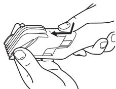 PANASONIC ER-GC20 - Extracción del accesorio de peine - 1