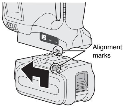PANASONIC EY-4550 - To connect the battery pack: - 1