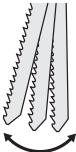 PANASONIC EY-4550 - Afstellen van de pendelslagstand - 2