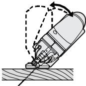 PANASONIC EY-4550 - Afstellen van de voetplaat - 6