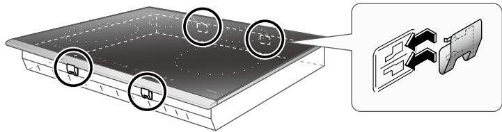 PANASONIC KY-B84BGBXD - Fixez les colliers de fixation à l'unité principale (4 emplacements à l'avant et à l'arrière). - 2