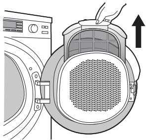PANASONIC NH-P80S1 - Nettoyage du filtre à peluches - 2