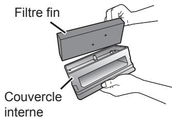 PANASONIC NH-P80S1 - Nettoyage du filtre fin - 4