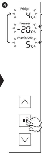 PANASONIC NR-B32FW2 - Impostazione della temperatura - 5
