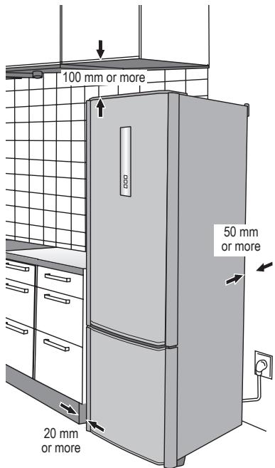PANASONIC NR-B32FW2 - Installing the spacers - 2