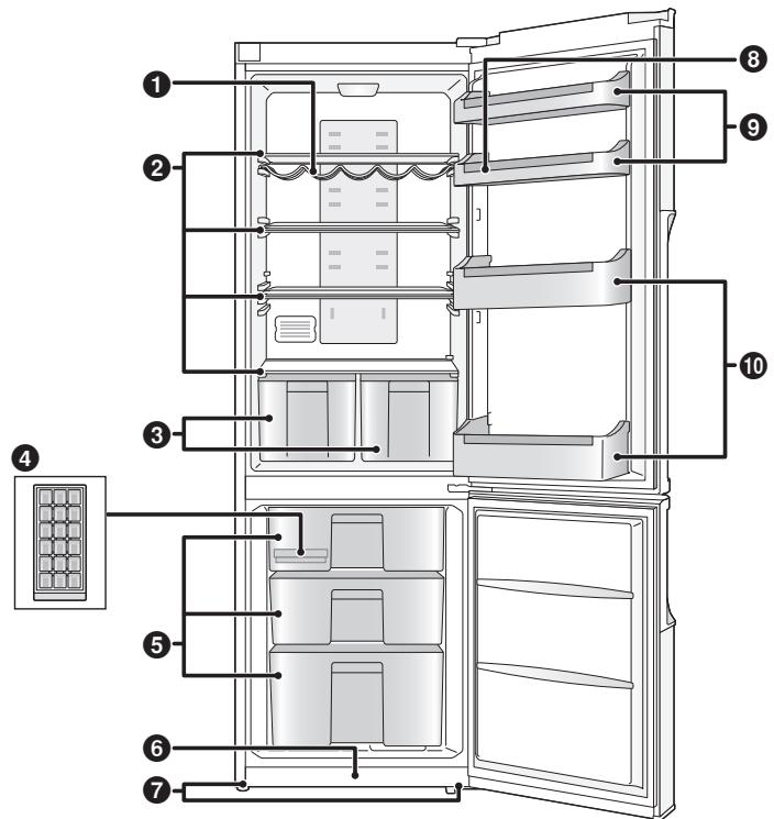 PANASONIC NR-B32SW1 - Scomparto congelatore - 2