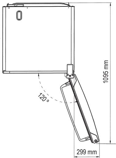 PANASONIC NR-B32SW1 - A porte completamente aperte - 1