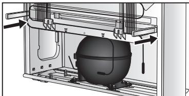 PANASONIC NR-BN31AW1 - Mise en place des guides de maintainen de la distance - 1
