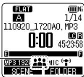 PANASONIC RR-XS400E - Selecting the recording scene - 2