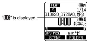 PANASONIC RR-XS400E - Reducing noise (LOW CUT FILTER) - 1