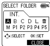 PANASONIC RR-XS410E - Press [F2 (FOLDER)]. - 1