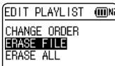 PANASONIC RR-XS410E - Cancelling tracks registered to the playlist - 1