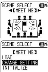 PANASONIC RR-XS410E - Changing recording scene settings - 1