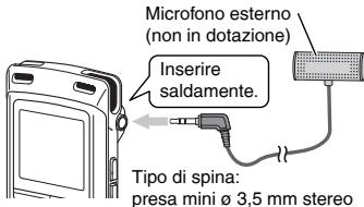 PANASONIC RR-XS410E - Registrazione mediante un microfono esterno - 1