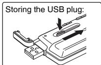PANASONIC RR-XS410E - Take out the USB plug. - 2