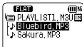 PANASONIC RR-XS410E - Changing the order of playlist tracks - 1