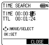 PANASONIC RR-XS410E - Playback from a specified position (TIME SEARCH) - 1