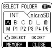 PANASONIC RR-XS410E - Press [F2 (FOLDER)]. - 2