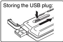 PANASONIC RR-XS410E - Take out the unit's USB plug. - 2