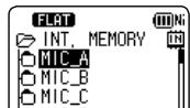 PANASONIC RR-XS410E - Selecting the folder or file in the list screen - 2