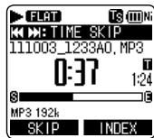 PANASONIC RR-XS410E - Press [F1 (SKIP)] during playback. - 1