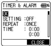 PANASONIC RR-XS410E - Using the timer - 2