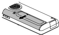 PANASONIC RR-XS420E - Inserting the SD card - 1