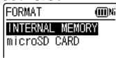 FORMAT INTERNAL MEMORY microSD CARD