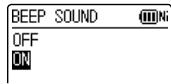 BEEP SOUND OFF ON