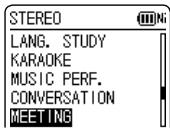 STEREO LANG. STUDY KARAOKE MUSIC PERF. CONVERSATION MEETING