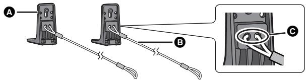 PANASONIC SC-HTB520 - Attachez une cordelette (non fournie) au pied. - 1