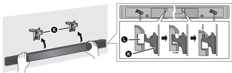 PANASONIC SC-HTB520 - Bringen Sie these Gerät an der Wandhalterung an. - 1