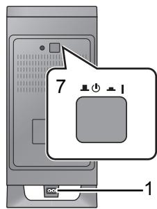 PANASONIC SC-HTB520 - Dieses Gerät und aktiver Subwoofer (Rückansicht) - 2