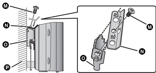 PANASONIC SC-HTB520 - Vissez le support de sécurité sur les supports du montage muraux. - 1