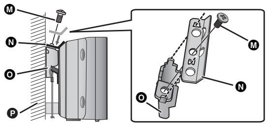 PANASONIC SC-HTB520 - Schrauben Sie den Sicherheitshalter an die Wandhalterung. - 1
