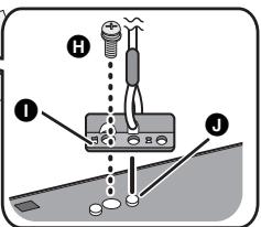 PANASONIC SC-HTB520 - Ajustez le support de sécurité avec la cordelette attachée (⇒ 11) pour qu'il s'adapte aux parties saillantes et vissez le support de sécurité solidement en place. - 2