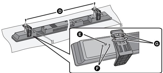 PANASONIC SC-HTB520 - Positionieren Sie den Ständer, so dass die darin vorhandenen Bohrungen mit den vorstehenden Teilen übereinstimmen. - 1