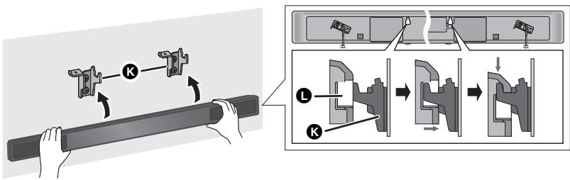 PANASONIC SC-HTB520 - Installez cet appeareil sur le support de montage mural. - 1