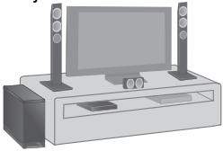 PANASONIC SC-HTB770EG - Ubique los altavoces delanteros de forma vertical - 1