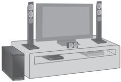 PANASONIC SC-HTB770EG - Positionnez les enceintes avant verticalement - 1
