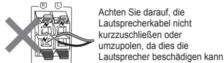 PANASONIC SC-PM200 - Verbinden Sie die Laufsprecher. - 1