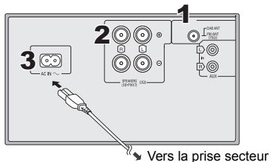 1 2 3 ANSANT TALANT 10000 P AUX SPRINGERS (1Ω) (18*9*3) Vers la prise secteur