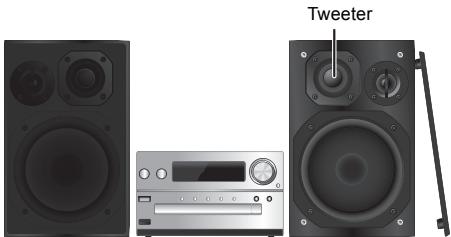 PANASONIC SC-PMX9EG - Plaatsing van de luidsprekers - 1