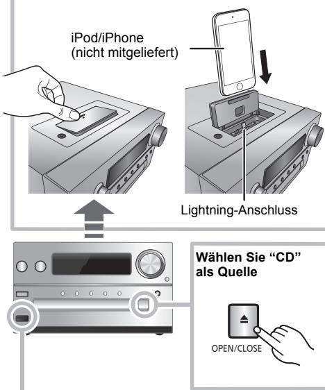 PANASONIC SC-PMX9EG - Wählen Sie "iPod\_Dock" als Quelle - 1